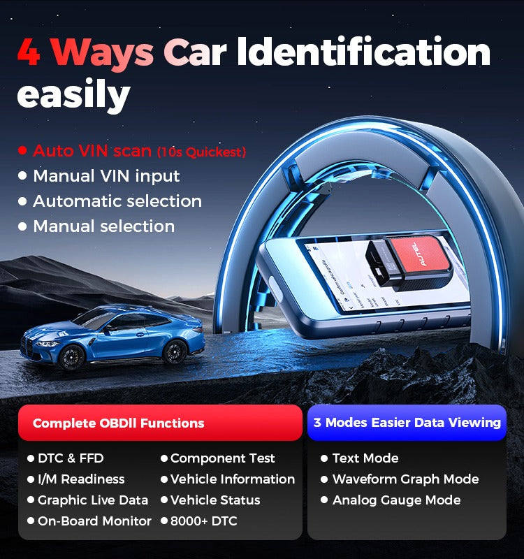 AUTEL MaxiDiag MD906PRO Al system diagnostik + Livstids gratis software opdateringer - LifafaDenmark Aps