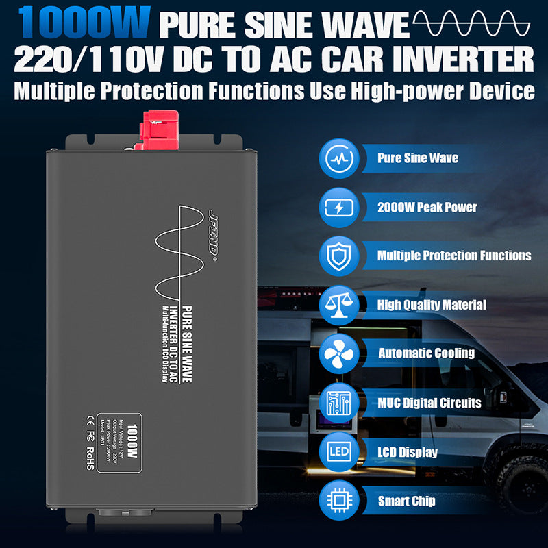 24V til 220V inverter adapter til 1000W~ 2000W - LifafaDenmark Aps