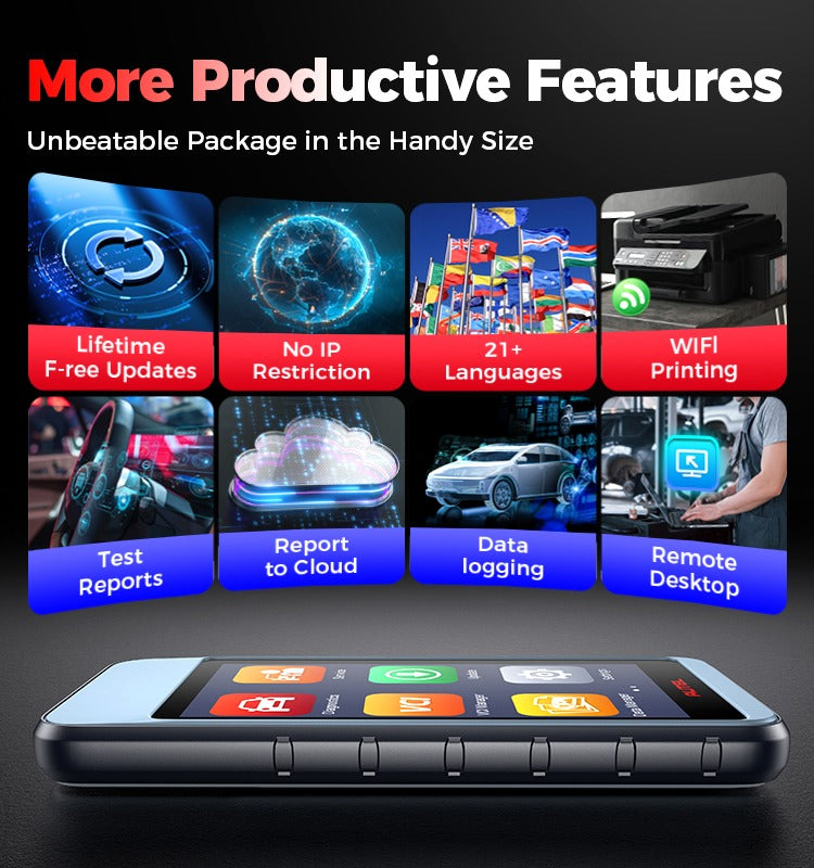 AUTEL MaxiDiag MD906PRO Al system diagnostik + Livstids gratis software opdateringer - LifafaDenmark Aps