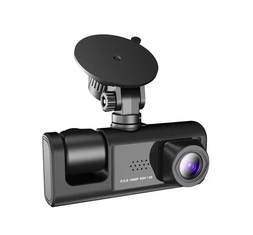 Dash Cam Bil Dual Lens HD 1080P Forre Bag Indvendig Video Recorder Kamera - LifafaDenmark Aps