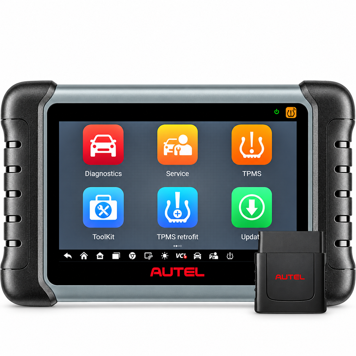 Autel MaxiCOM MK808S-TS OBD2 scanner med tovejstest, 28 servicer, 150 mærker, TPMS-programmering - LifafaDenmark Aps