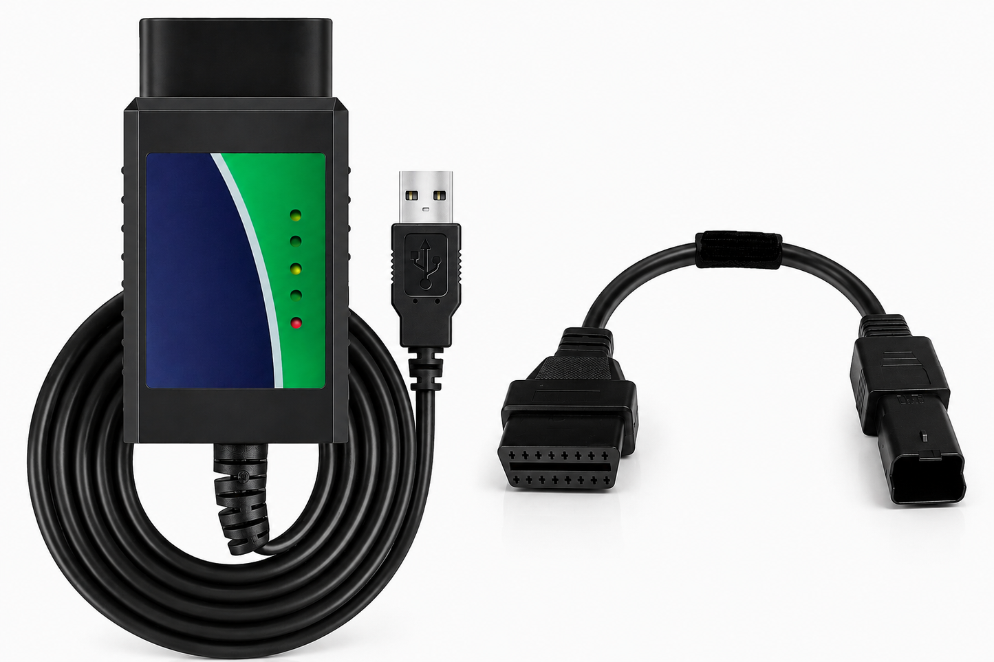 ELM 327 OBD2 USB V1.4 Adapter kabel til JPDiag Melcodiag M3C9 Software med Ducati 4-bens OBD2 Adapter