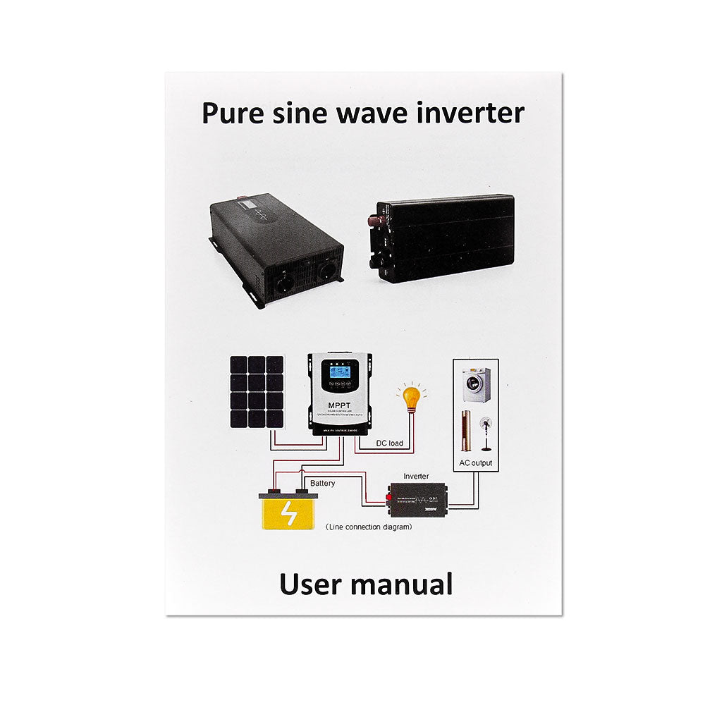 Jfind Pure Sine Wave 12V til 220V inverter adapter til 1000w spidseffekt 2000W