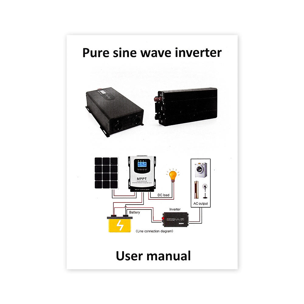 Jfind Pure Sine Wave 12V til 220V inverter adapter til 2500w spidseffekt 5000W