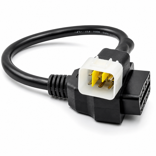 Til Delphi motorcykel 6-benet til 16-benet diagnostisk stik adapter kabel - LifafaDenmark Aps