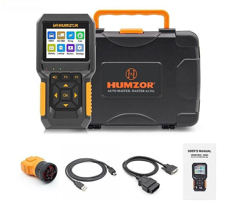 HUMZOR NexzCheck NC601 Diagnostisk Tester til Diesel og Benzin Lastbil - LifafaDenmark Aps