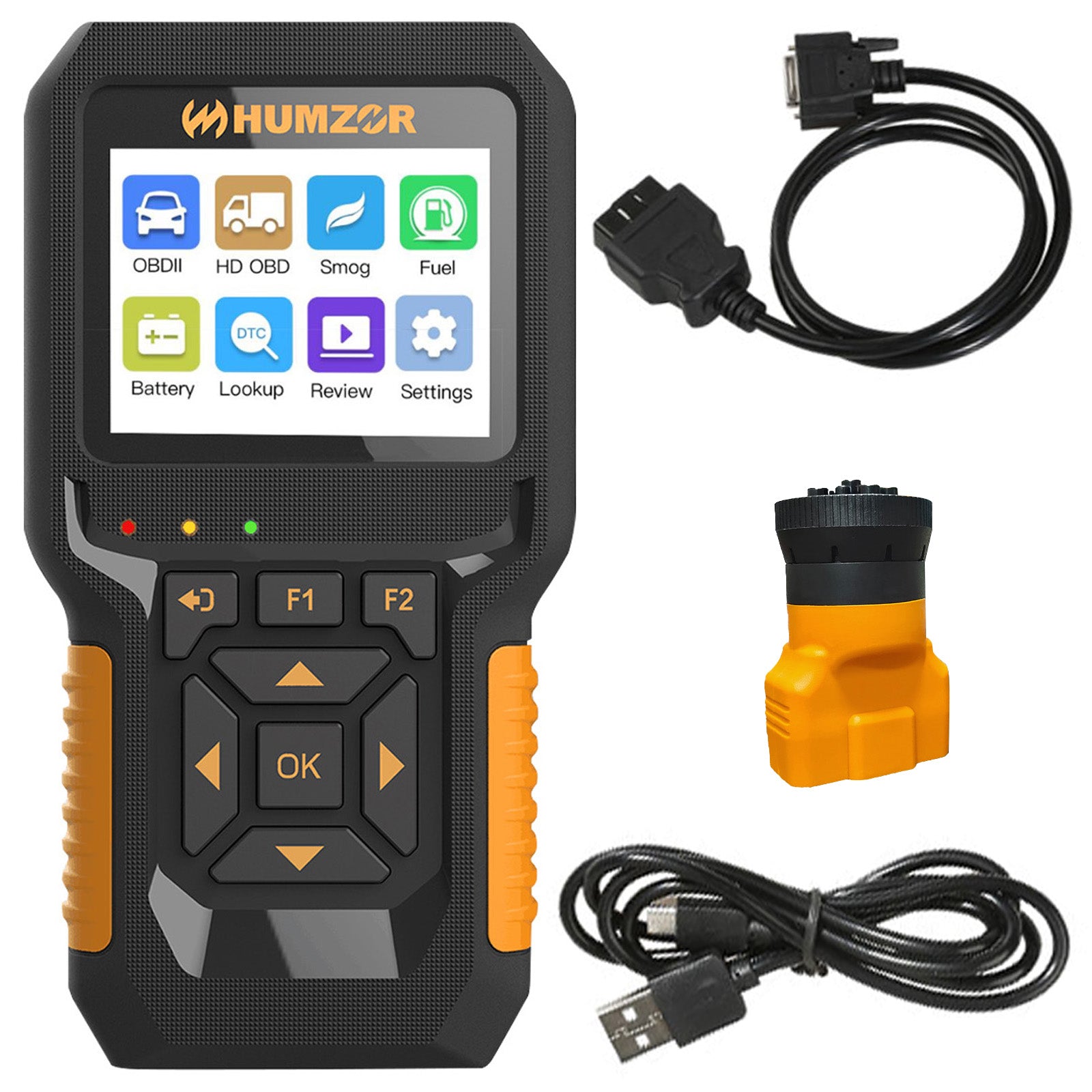 HUMZOR NexzCheck NC601 Diagnostisk Tester til Diesel og Benzin Lastbil - LifafaDenmark Aps