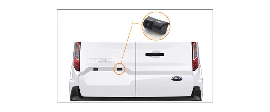 Bakkamera til Ford Transit Mk7 Connect Courier Nummerpladelys bagtil - LifafaDenmark Aps