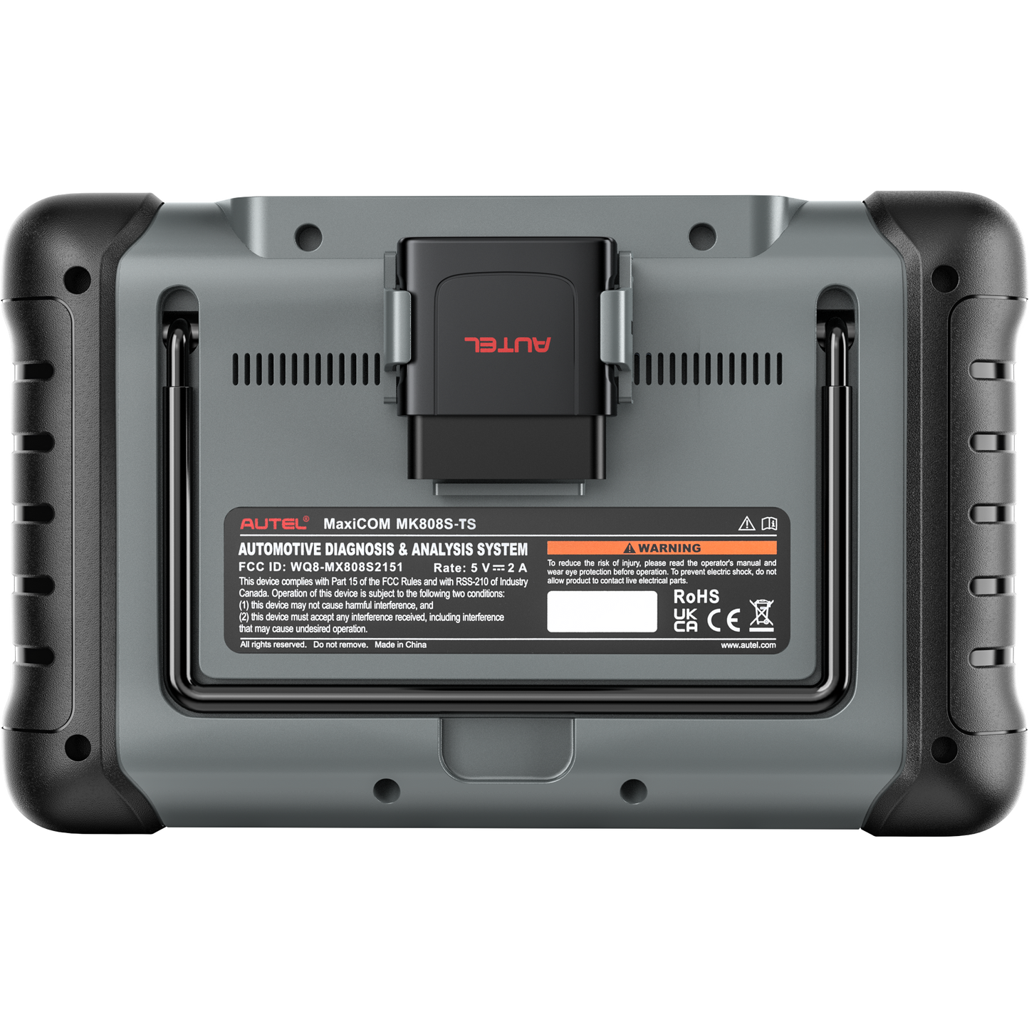 Autel MaxiCOM MK808S-TS OBD2 scanner med tovejstest, 28 servicer, 150 mærker, TPMS-programmering