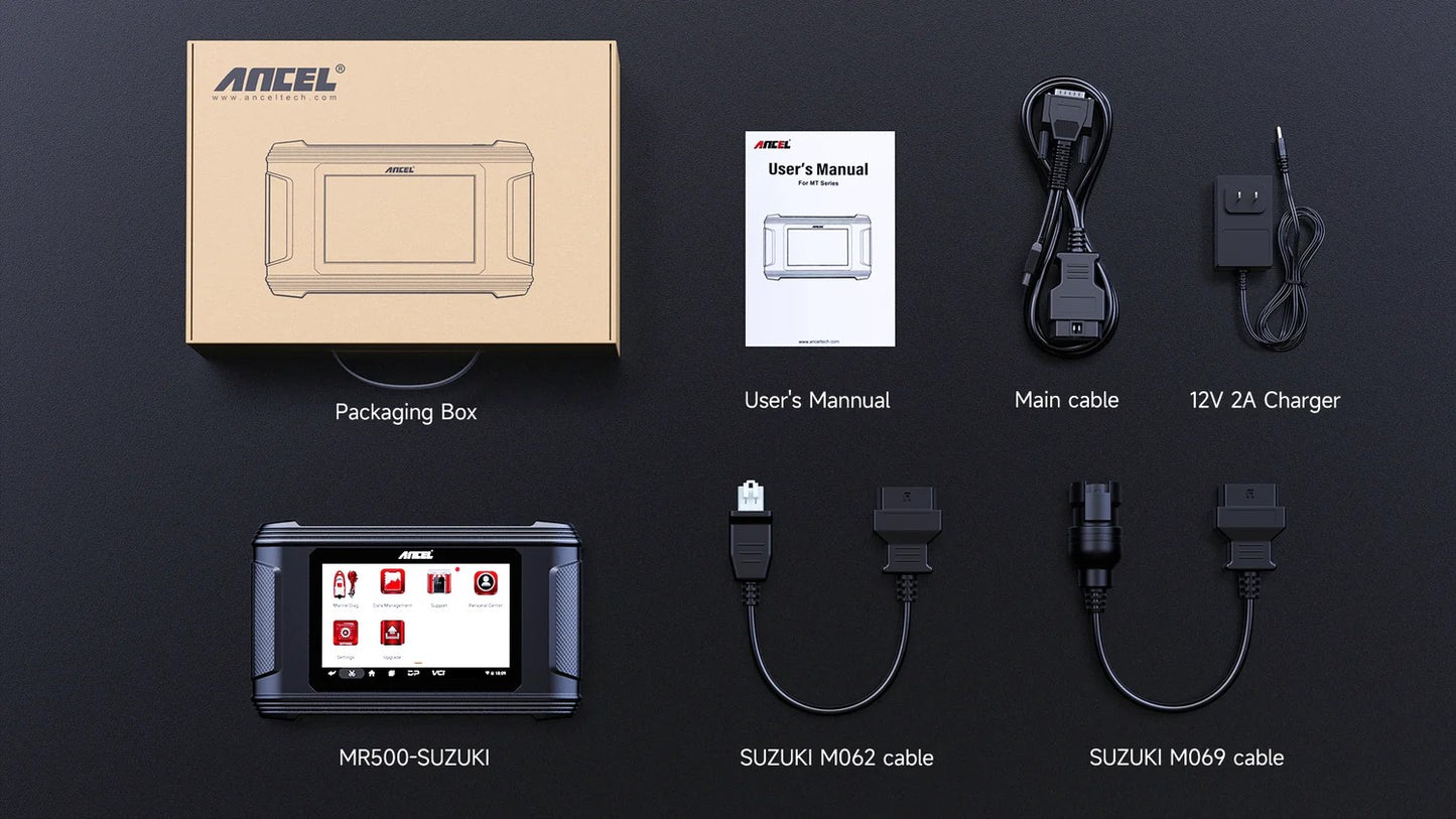 ANCEL MR500 Marine Diagnostic Tool til Suzuki (1998–2022)