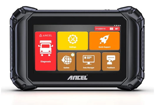 ANCEL V5 HD Heavy Duty Truck Scanner, Tovejs Diesel Diagnostic Scan Tool ECU-kodning, 40+ nulstiller Fuld System Diagnostic