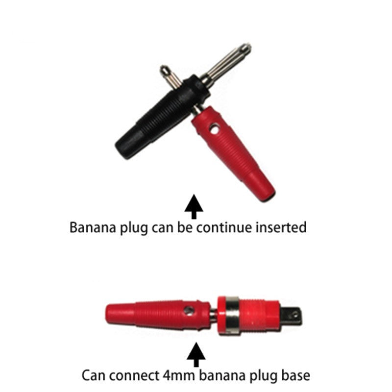 BNC Q9 hanstik til dobbelt 4 mm stabelbart banan stik test lednings kabel