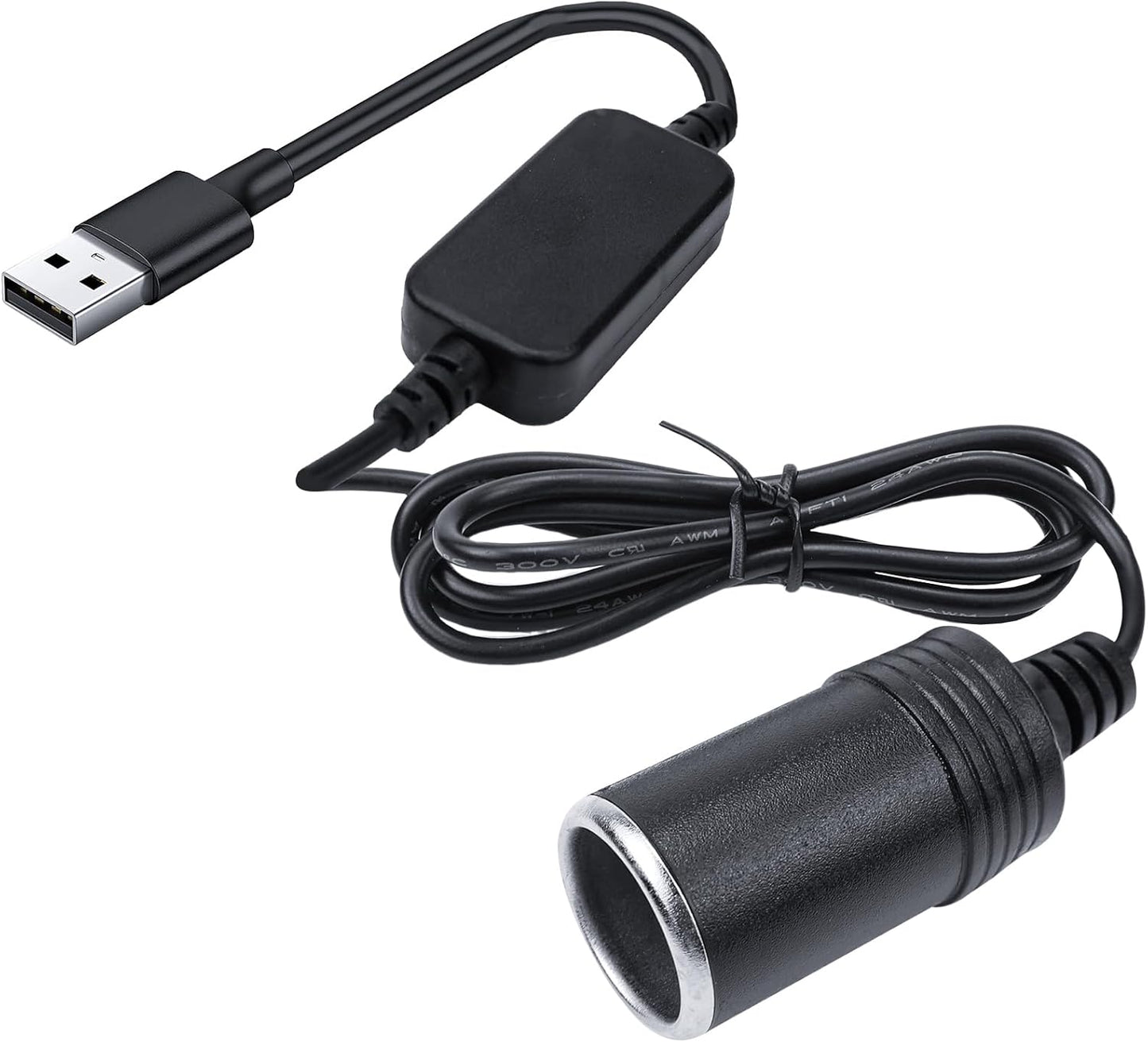 USB port 12V bil stik Strøm hun konverter adapter kabel - LifafaDenmark Aps