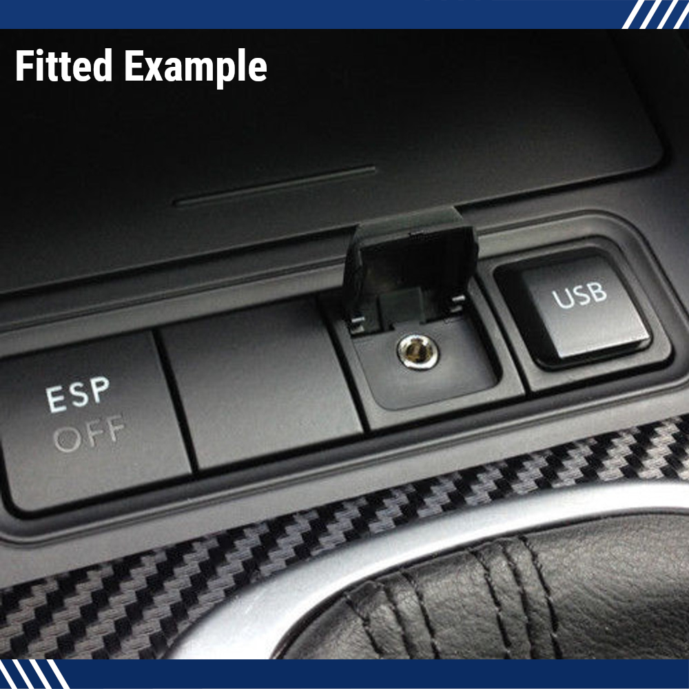 AUX port stik til VW RCD510 RNS510 Golf Mk5 Mk6 Jetta Eos Standard fabriks montering - LifafaDenmark Aps