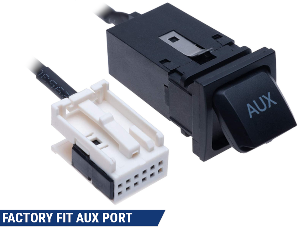 AUX port stik til VW RCD510 RNS510 Golf Mk5 Mk6 Jetta Eos Standard fabriks montering - LifafaDenmark Aps