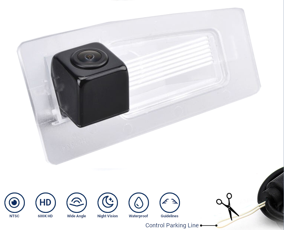 Bakkamera til Mazda 3 2012-2017 Bagklaplys 720p AHD NTSC - LifafaDenmark Aps