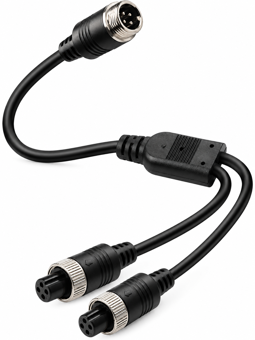 1 han til 2 hun konverter bil video 4 benet forlænger kabel adapter til luftfart - LifafaDenmark Aps