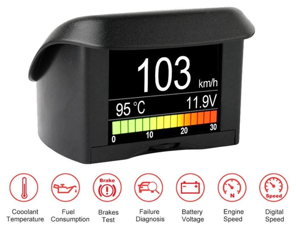 ANCEL A202 Bil computer Bil Digital OBD 2 Computer Display Hastighed Brændstofforbrug Temperatur måler OBD2 Scanner