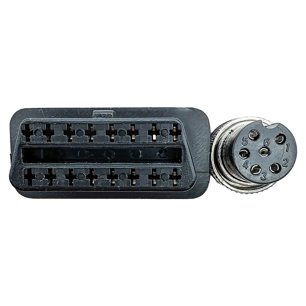 6 bens til OBDII OBD2 16 bens hun adapter diagnostisk kabel udskiftning til PGO Piaggio motorcykler - LifafaDenmark Aps