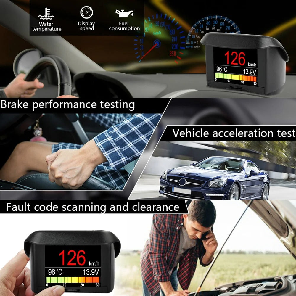 ANCEL A202 Bil computer Bil Digital OBD 2 Computer Display Hastighed Brændstofforbrug Temperatur måler OBD2 Scanner