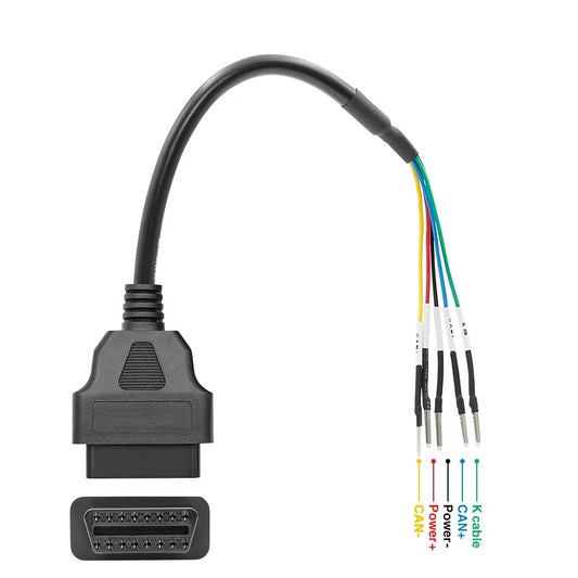 Universal Motorcykel OBD2 Diagnostisk Kabel K+CAN 16Pin Jumper Tester Forlænger kabel - LifafaDenmark Aps