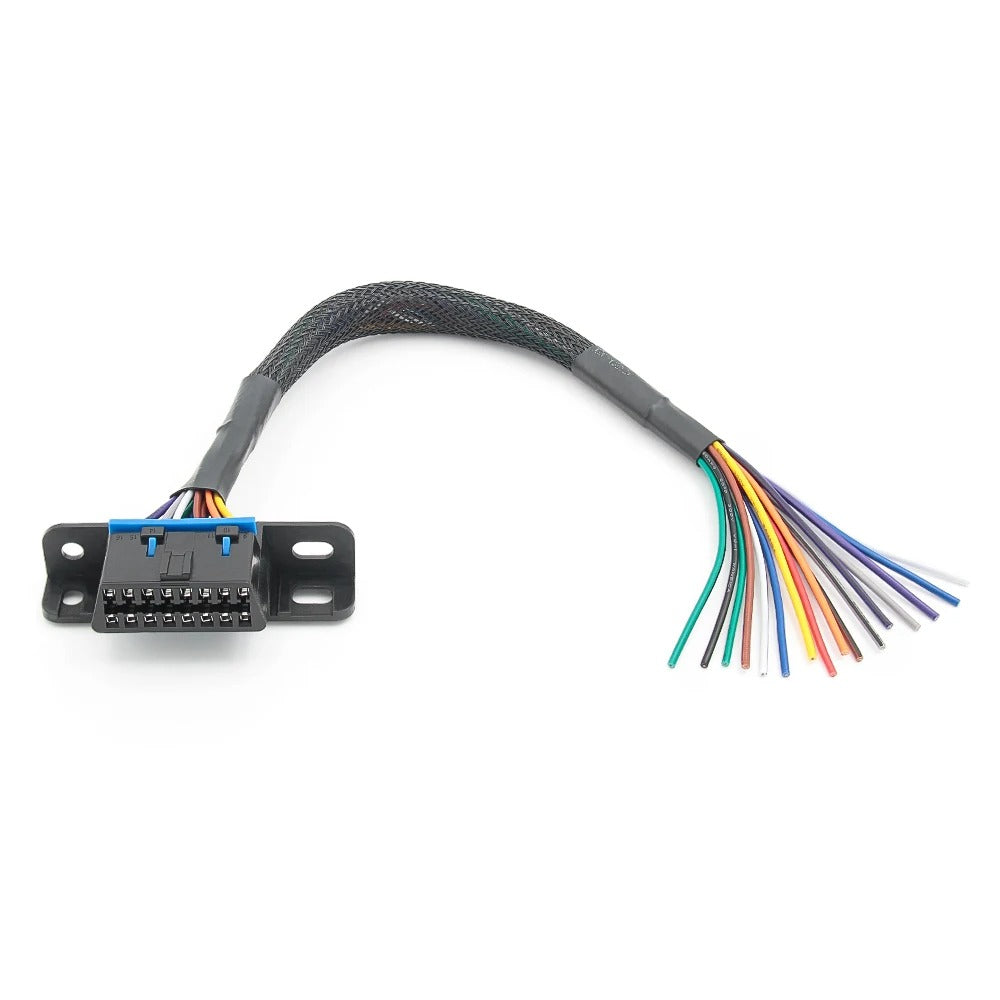 30 cm gør-det-selv 16-benet hun til han OBD-kabel OBD2 16-benet forlænger kabel - LifafaDenmark Aps