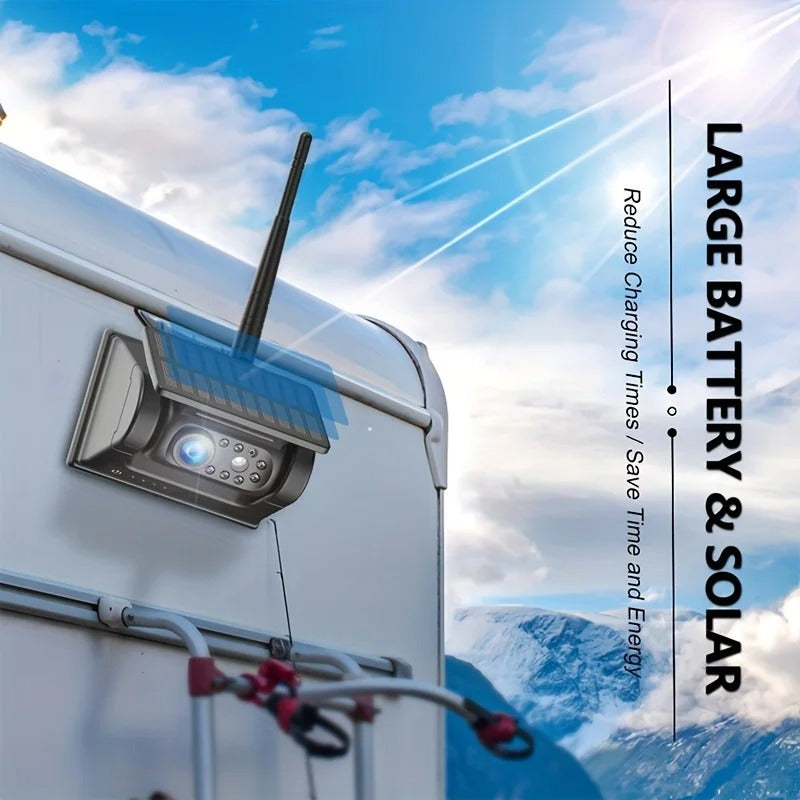 Magnetisk solcelledrevet trådløst WiFi bak kamera med app - LifafaDenmark Aps