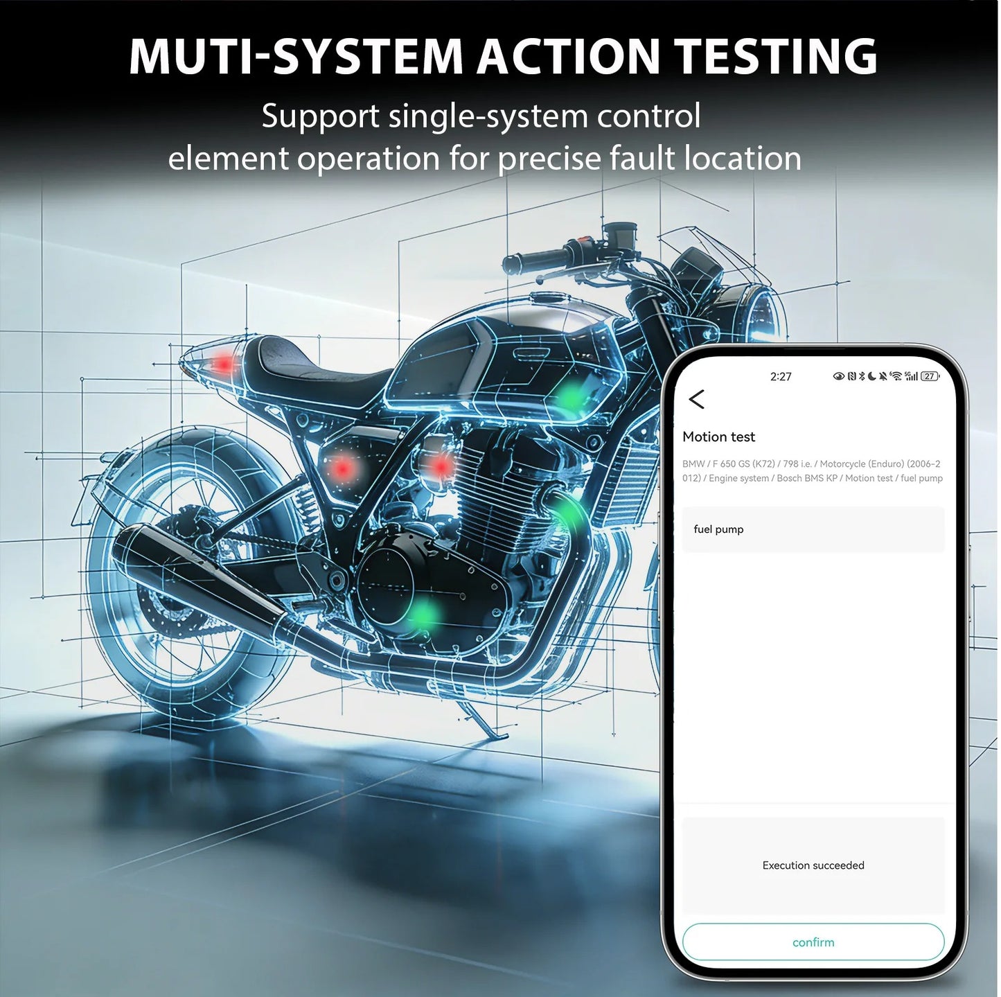 Til Harley-Davidson Alle systemer OBD2-scanner Diagnostik til motorcykel TPS-service Nulstil ABS-kodning CO tomgang
