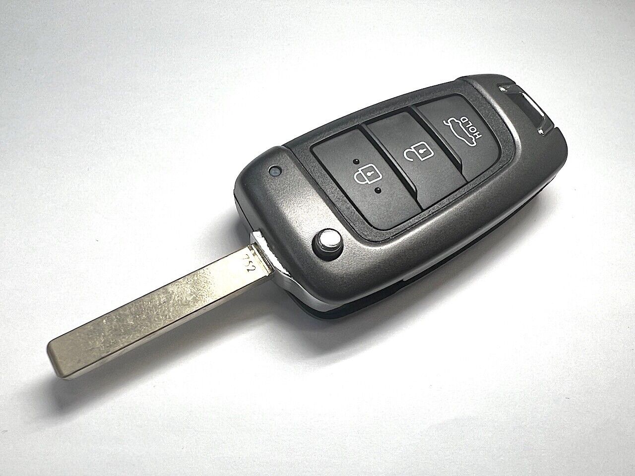 RFC 3 knaps klap nøgle etui til Hyundai i30 fjernbetjent 2017 2018 2019 2020 - LifafaDenmark Aps