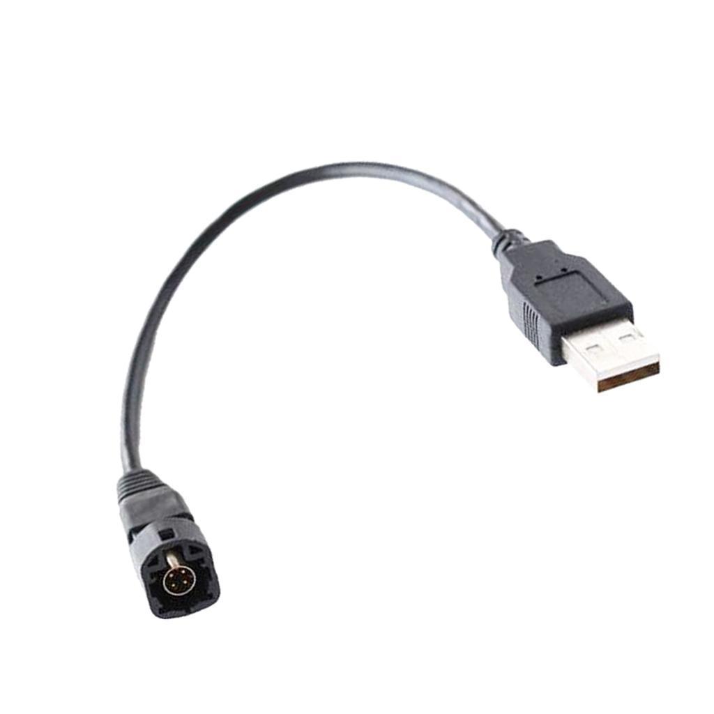 USB beslag til VW Golf Mk5 Mk6 Transporter T5.1 Polo OEM 4 benet adapter kabel - LifafaDenmark Aps
