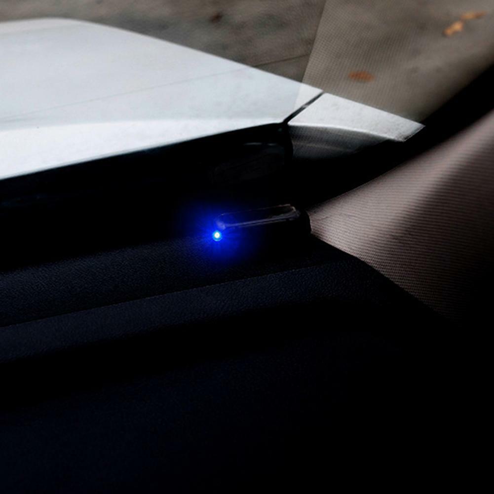 Bil, varevogn, campingvogn - Blå Fake sikkerhed - Solar Powered Dummy Alarm