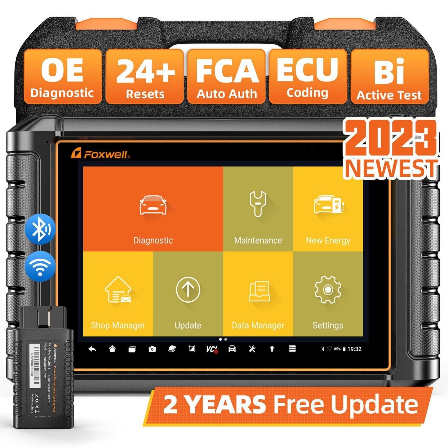 Foxwell NT909 Pro-Garage Business Car Van Diagnostic Tablet Fejlkode Scan Tool