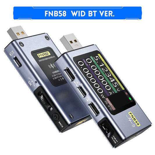 USB-strømmåler Hurtig opladnings tester Amperemeter Strøm spændings detektor (med Bletooth)