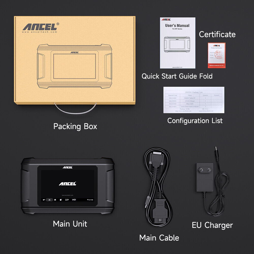 ANCEL Bil kilometer justering Korrektion af kilometer tæller OBD2 Scanner Diagnostic Tool - LifafaDenmark Aps