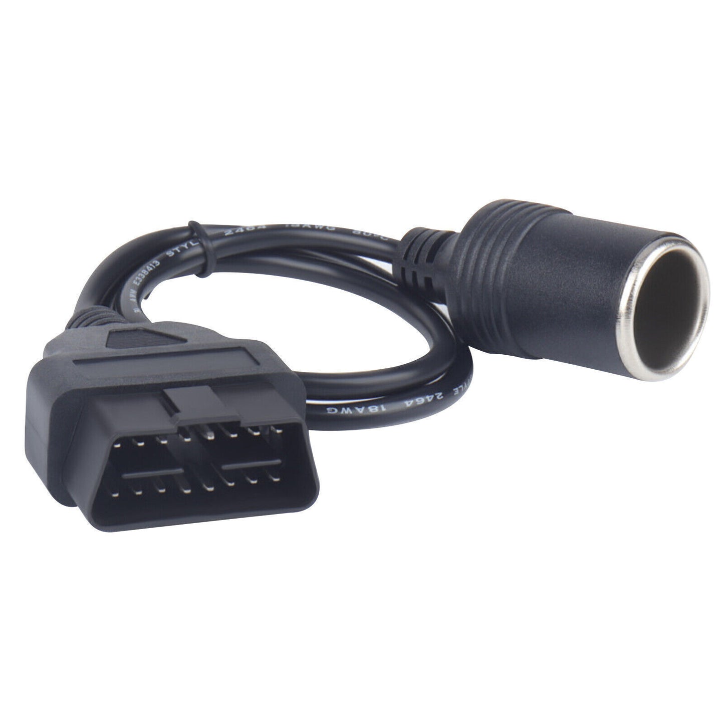 Universal OBD2 Diagnostic Tool Car Cigarettænder 16 Pin Socket Strøm adapter - LifafaDenmark Aps