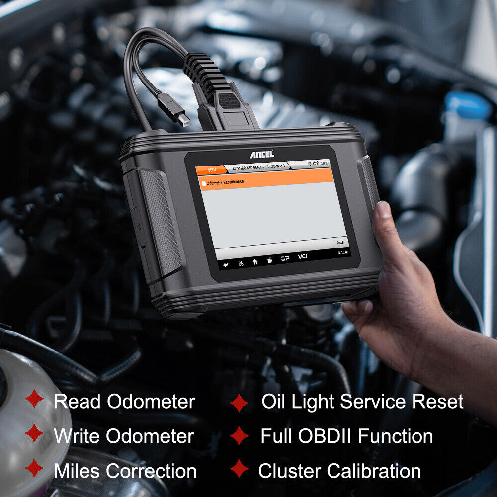 ANCEL Bil kilometer justering Korrektion af kilometer tæller OBD2 Scanner Diagnostic Tool - LifafaDenmark Aps