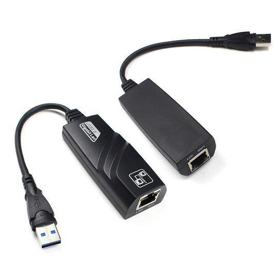 USB 3.0 til Gigabit Ethernet RJ45 LAN 1000 Mbps netværks adapter Ethernet pc - LifafaDenmark Aps