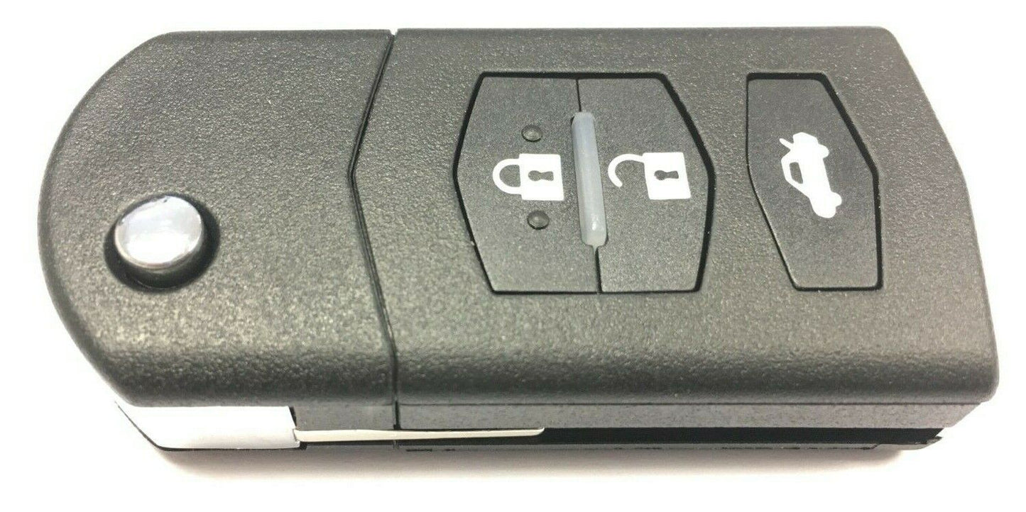RFC 3-knaps flip nøgle case til Mazda 2 3 6 fjernbetjening Visteon 2003 - 2007