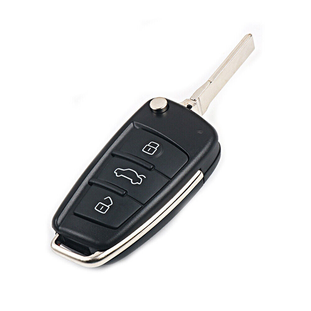Udskiftningsnøgle med 3 knapper til Audi A3 A4 A6 TT S3 S4 Q7 R8 - LifafaDenmark Aps