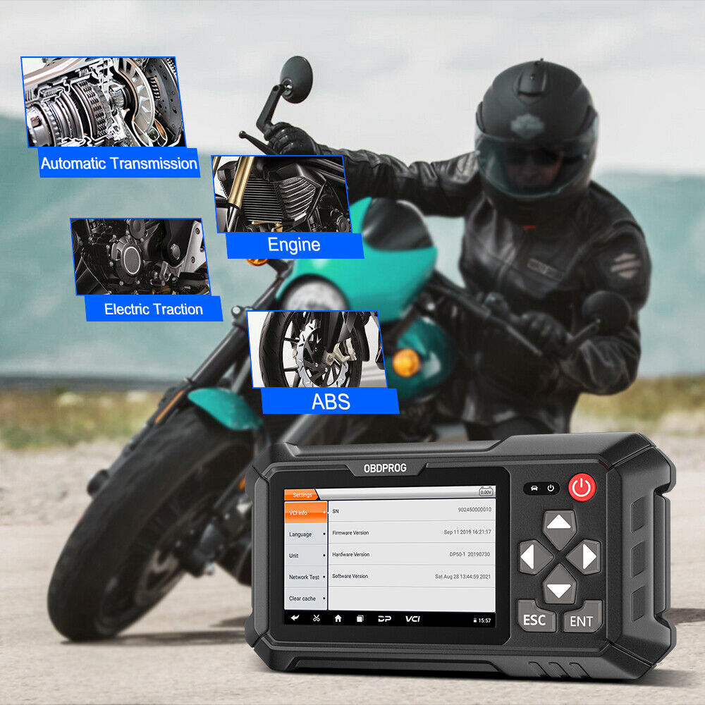 OBDPROG MOTO100 Motorcykel ECU Kodning Programmering Scanner Diagnostic Tool