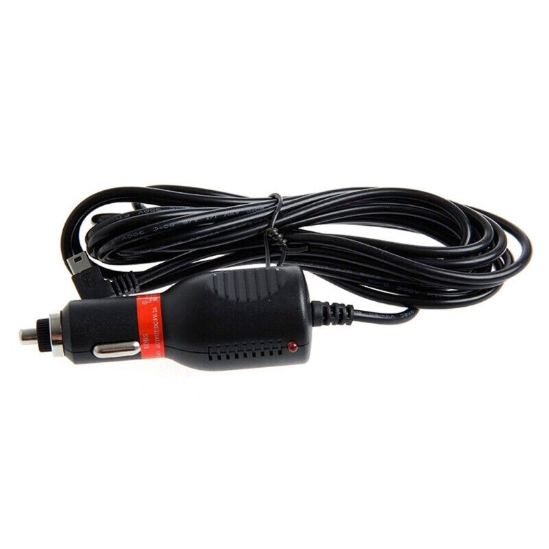 Bil DC strømoplader adapter ledning Mini USB kabel til GARMIN GPS Nuvi