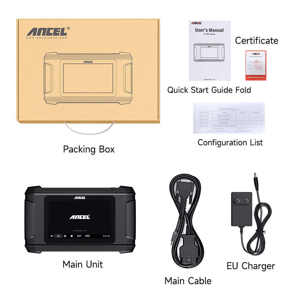 ANCEL Bil kilometer justering Korrektion af kilometer tæller OBD2 Scanner Diagnostic Tool - LifafaDenmark Aps