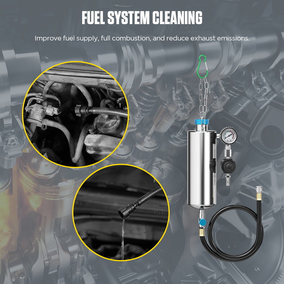 C100 Brænd stofindsprøjtnings renser Tester Ikke-demonter benz inrense maskine