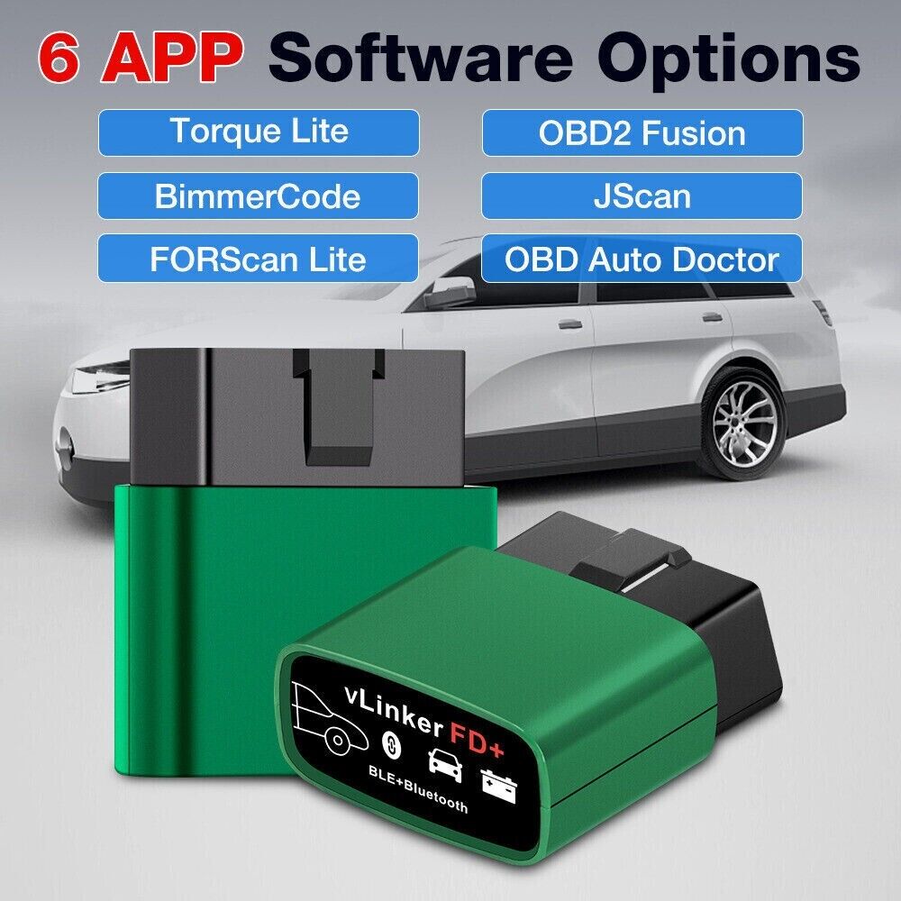 Vgate vLinker FD+ BT4.0 OBD2 Adapter BLE Scanner FORScan for iOS Android Windows Vgate vLinker FD+ BT4.0 OBD2 Adapter BLE Scanner FORScan for iOS Android Windows