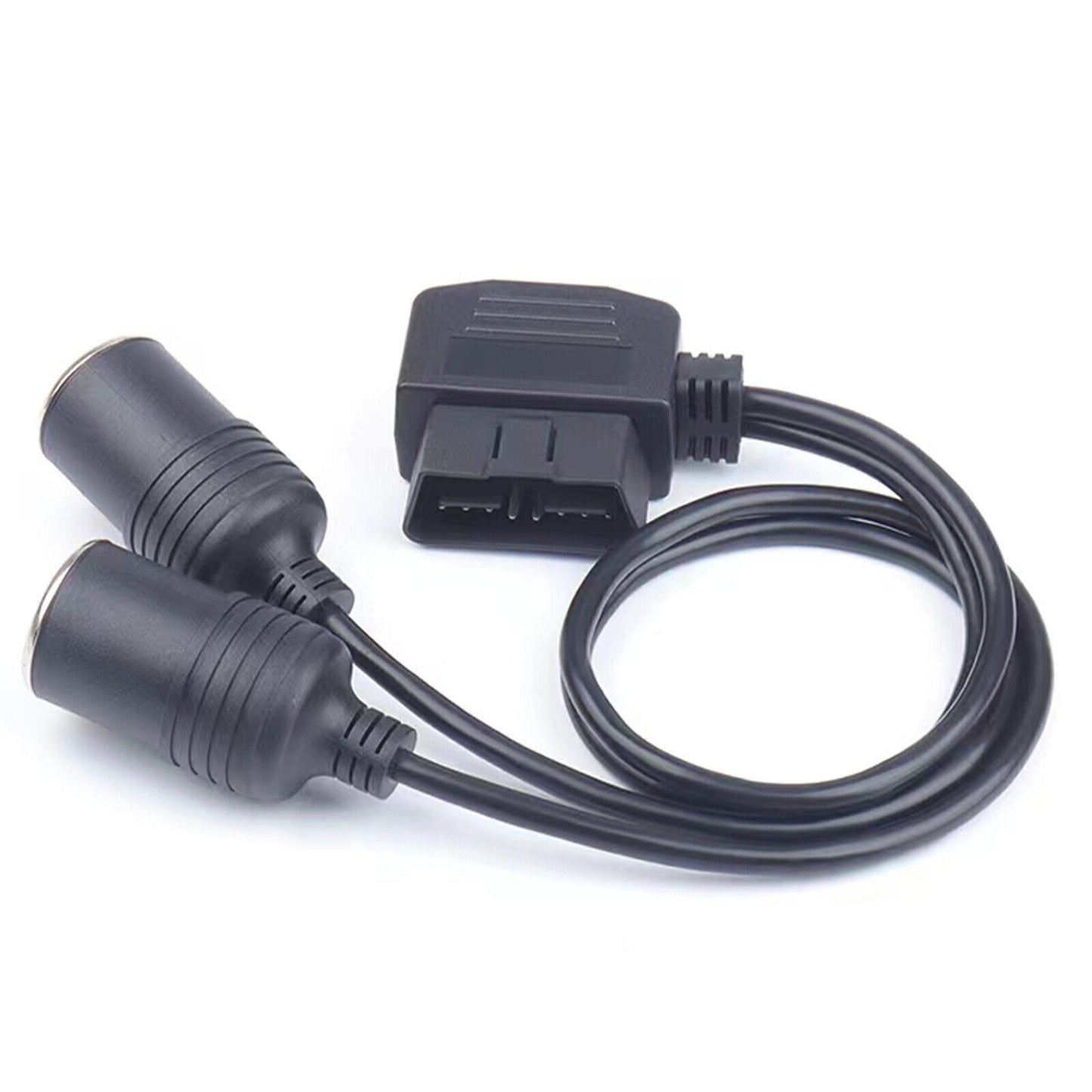 Universal OBD2 Diagnostic Tool Car Cigaret tænder 16 Pin Socket Strøm adapter 2-vejs adapter