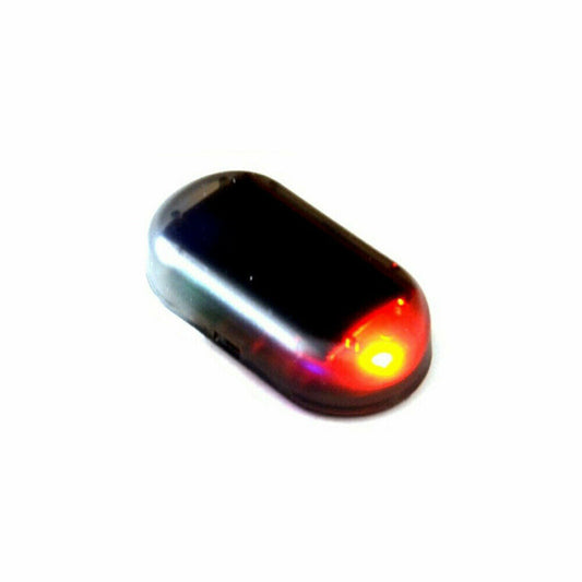 Bil, varevogn, campingvogn - RØD Fake sikkerhed - Solar Powered Dummy Alarm - LifafaDenmark Aps
