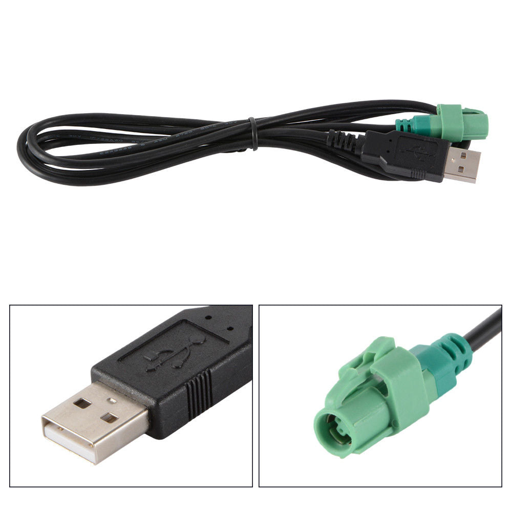 USB kabel til VW Scirocco Mk3 OE-port fabriks adapter kontakt til Golf Mk5 Mk6 R32 GT - LifafaDenmark Aps