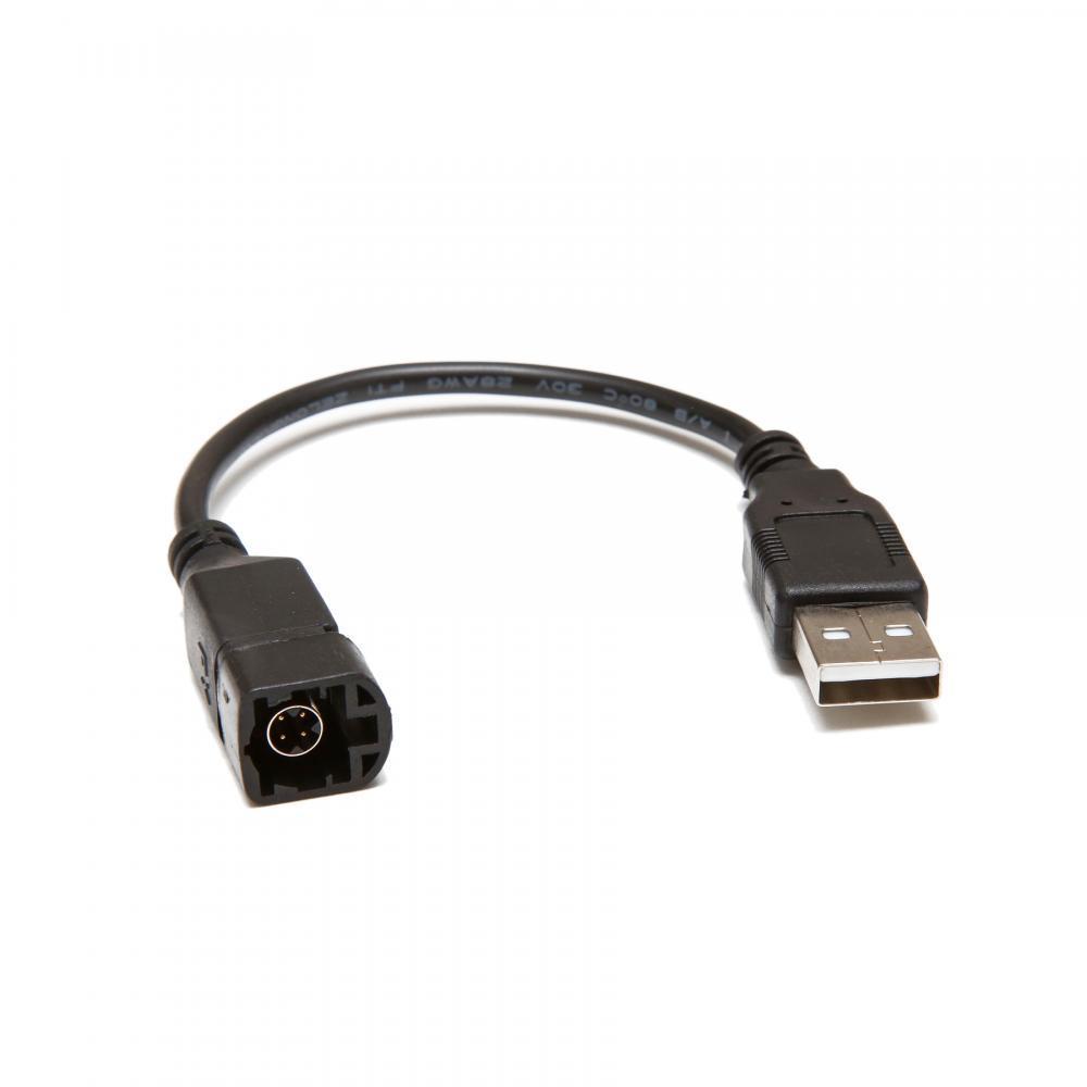 USB beslag til VW Golf Mk5 Mk6 Transporter T5.1 Polo OEM 4 benet adapter kabel - LifafaDenmark Aps