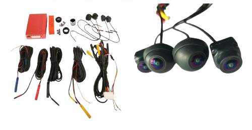 360 Degree Car Surround 3D Bird View Panorama 4 kameraer Optager Parkeringssystem - LifafaDenmark Aps