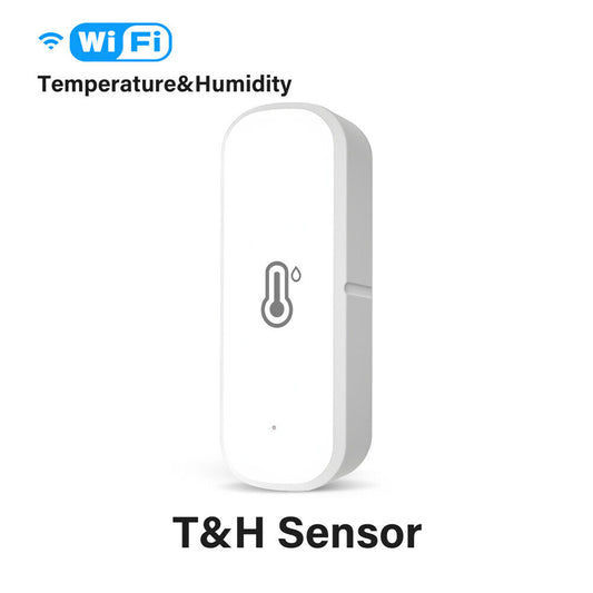 Smart Wifi Temperatur Fugtigheds sensor Monitor til Alexa Google